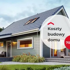 Szukasz informacji o koszt budowy domu 70m2 pod klucz? Zobacz ten nowoczesny, parterowy dom z tarasem.