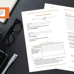 Oświadczenie najemcy zawierające wskazanie innego lokalu, jako element umowy najmu okazjonalnego. Dokument prawny.