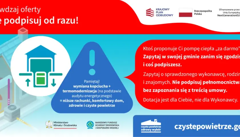 Program Czyste Powietrze 2026: wymiana kopciucha, termomodernizacja dla niższych rachunków i zdrowia. Sprawdź oferty, nie podpisuj od razu!